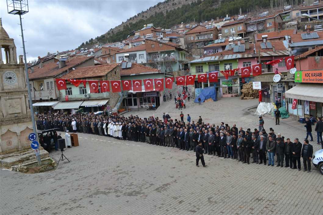 AFRİN ŞEHİTLERİ İÇİN GIYABİ CENAZE NAMAZI