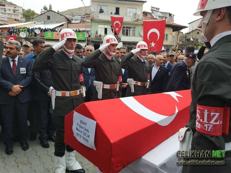 Şehit Mehmet Çelik cenaze töreni