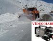 Kar Savurma makinesi ile yol genişletiliyor