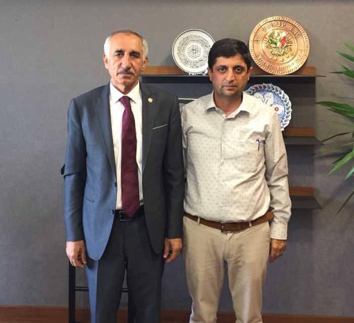 Adıyaman Faal Gazeteciler Cemiyeti Başkanı Aslan'dan Milletvekili Yakup Taş'a 'Hayırlı Olsun' Ziyareti