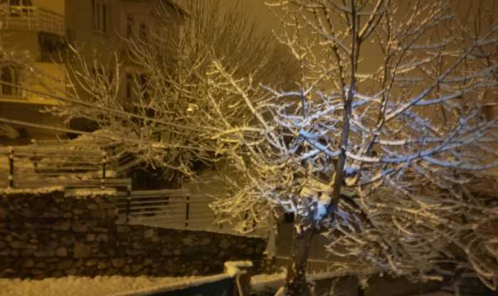 Çelikhan'da Yoğun Kar Yağışı