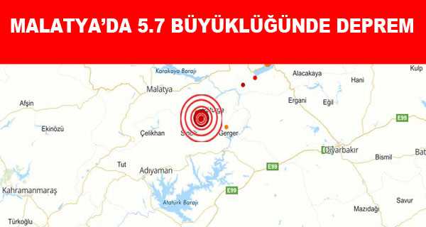 Malatya'da Şiddetli Deprem!