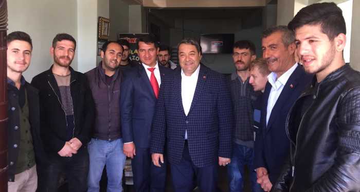 MHP Milletvekili Mehmet Fendoğlu Çelikhan'ı Ziyaret Etti